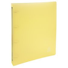 Classeur 4 anneaux 30 mm polypropylène Chromaline Pastel - A4 Maxi - Jaune