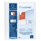 Classeur 2 anneaux cartonné Exacompta Kreacover® personnalisable A4 maxi - Dos 4,7 cm blanc