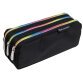 Rainbow 3-compartment rectangle pencil case - Black