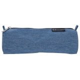 Schlampermäppchen mittelrund, Denim 500, 21x6x7,5 cm, 3 Farben sortiert - Farben sortiert