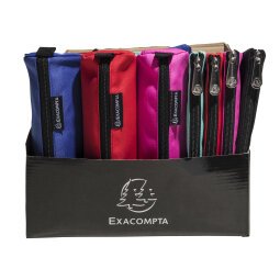 Exacompta Opak Pencil Cases, Polyester (4 shapes) - Assorted colours