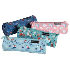 Pencil case round Polyester Dream 4c ass - Assorted designs