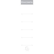 Exacompta Spine Labels for Lever Arch Files, 50mm spine - White