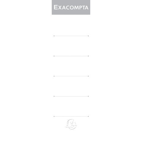 Exacompta Adhesive Spine Labels For Lever Arch Files - Pack of 10 - 70mm - White