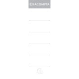 Exacompta Lever Arch File 70mm Spine Labels - White