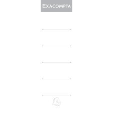 Exacompta Lever Arch File 70mm Spine Labels - White