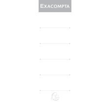 Exacompta Adhesive Spine Labels For Lever Arch Files - Pack of 10 - 80mm - White