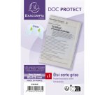 Étui de protection pour carte grise 3 volets - Cristal