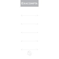 Exacompta Spine Labels for Lever Arch Files, 80mm spine - White