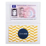 Beschermetui voor credit- of visitekaartjes - gladde PVC 20/100e - Transparant