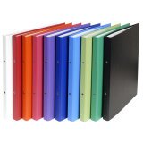 Exacompta PP covered Ring Binder, A4, 2 rings, 20mm spine - Assorted colours