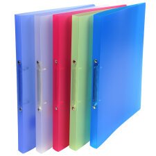 Classeur 2 anneaux plastifié Exacompta Chromaline A4 - Dos 2 cm couleurs assorties