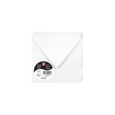 Paquet de 20 enveloppes Pollen 140x140mm 120g/m2 - Blanc