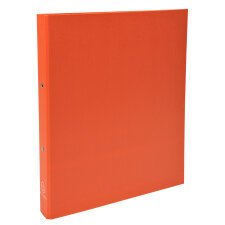 Ringbuch PP kaschiert 1,8mm, 2 Ringe 30mm, Rückenbreite 40mm, 32x26cm für DIN A4 - Orange