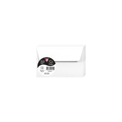 Paquet de 20 enveloppes 120g POLLEN 9x14cm. Coloris Blanc