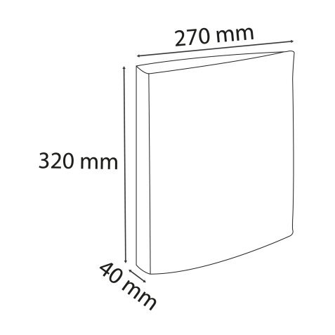 Classeur rembordé polypropylène dos arrondi 2 anneaux ronds 30mm - Couleurs assorties