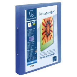 Krea Cover Ring Binder Rigid Cover, PP, 2O Rings 30mm, A4 Maxi - Assorted colours