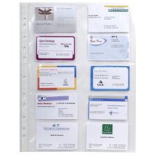 Pk 10 Punch Pockets PP 10 Bus Cards - Crystal