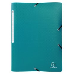 Chemise à élastiques Opaque, PP, A4, vert foncé