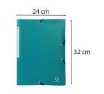 Chemise à élastiques Opaque, PP, A4, vert foncé