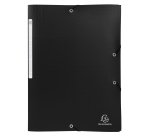 Chemise à élastiques Opaque, PP, A4, noir