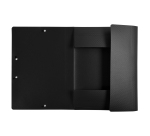 Chemise à élastiques Opaque, PP, A4, noir