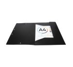 Chemise à élastiques Opaque, PP, A4, noir