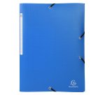 Chemise à élastiques Opaque, PP, A4, bleu clair