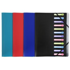 Exacompta Opak Multipart File, A4 (12 Section) - Assorted colours