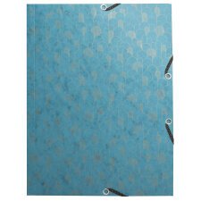 Elastic folder with 3 flaps, glossy card 400g/m2 Néo Déco - Assorted colours