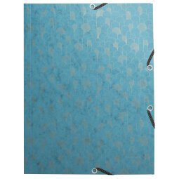 Elastic folder with 3 flaps, glossy card 400g/m2 Néo Déco - Assorted colours