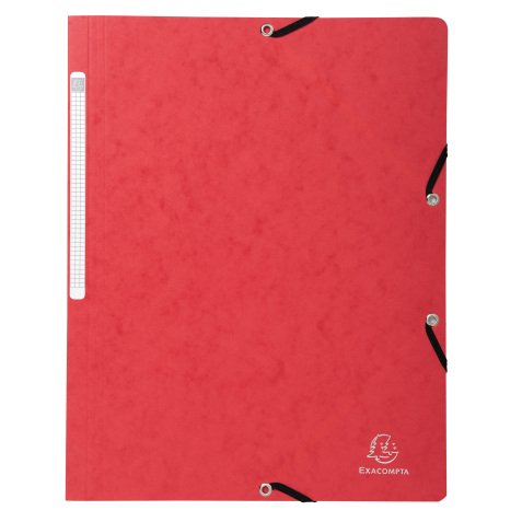 Elasticated folder without flap 355gsm hard glazed mottled premium pressboard - A4 size