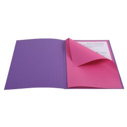 Pack of 50 folders and 100 sub folders ROCK"S for A4 - Assorted colours