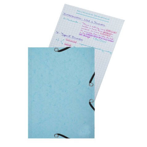Folder Elast Aquarel+25 rec.cards A5 ass - Assorted colours