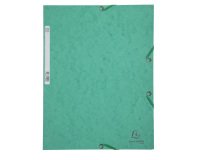 Chemise 3 rabats à élastiques carte lustrée 400g/m2 - A4 - Vert