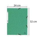 Chemise 3 rabats à élastiques carte lustrée 400g/m2 - A4