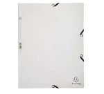 Chemise 3 rabats à élastiques carte lustrée 400g/m2 - A4