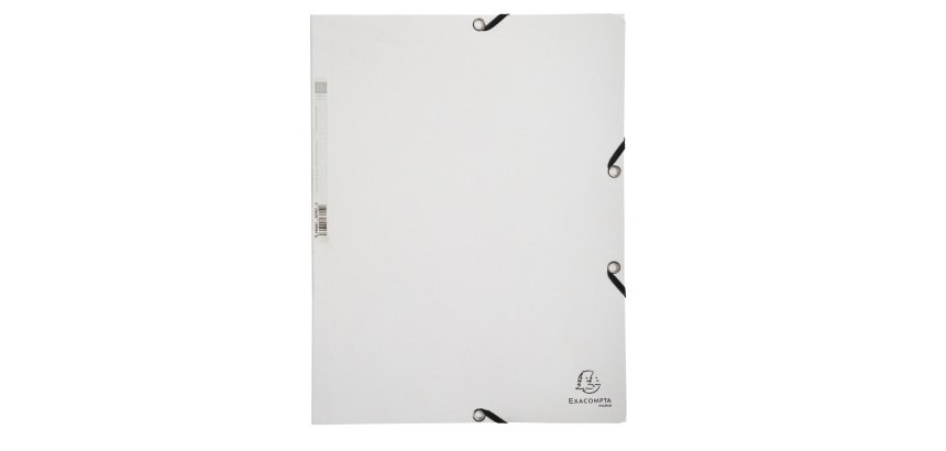 Chemise 3 rabats à élastiques carte lustrée 400g/m2 - A4
