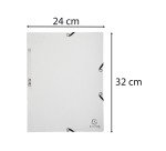 Chemise 3 rabats à élastiques carte lustrée 400g/m2 - A4