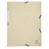 Exacompta Elasticated Folder, 3-Flap, 400gsm Pressboard, A4