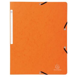 Folder Elastic w/o Flap+Label A4 Lime - Orange
