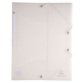 3-flap folder with elastic straps Chromaline 0.5mm polypropylene - A4 size - Frosted