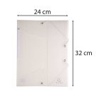 Chemise à élastiques Chromaline, A4, transparent