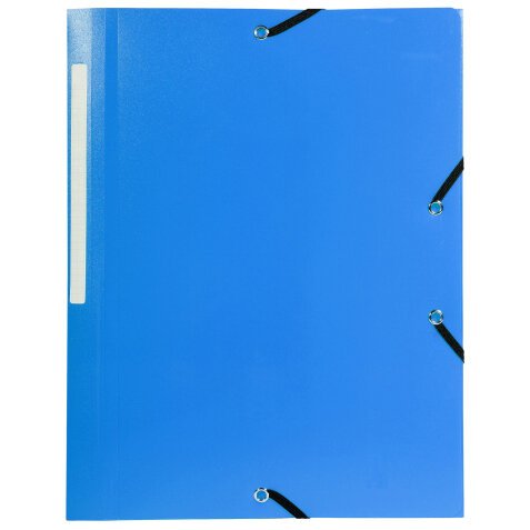 Linicolor 3 Flap Folder With Elastic Straps Opaque Polypropylene A4