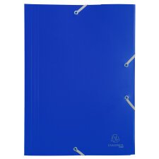 3 Flap Folders with Elastic Straps Opaque Polypropylene Eco A4