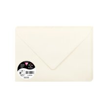 BLANC NATUREL, Paquet de 20 enveloppes Pollen 162x229mm 120g/m2 - Blanc naturel