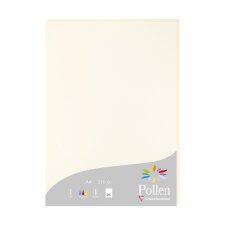 BLANC NATUREL, Etui de 25 feuilles Pollen 210x297mm 210g/m2 - Blanc naturel