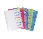 Trieur polypropylène chromaline Exacompta 3 rabats Chromaline 8 divisions couleurs assorties