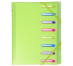 Trieur polypropylène chromaline Exacompta 3 rabats Chromaline 8 divisions couleurs assorties