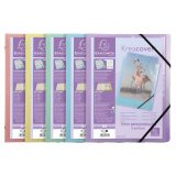 Kreacover Milti Part File 8 Compart, Pastel Assorted - Assorted colours